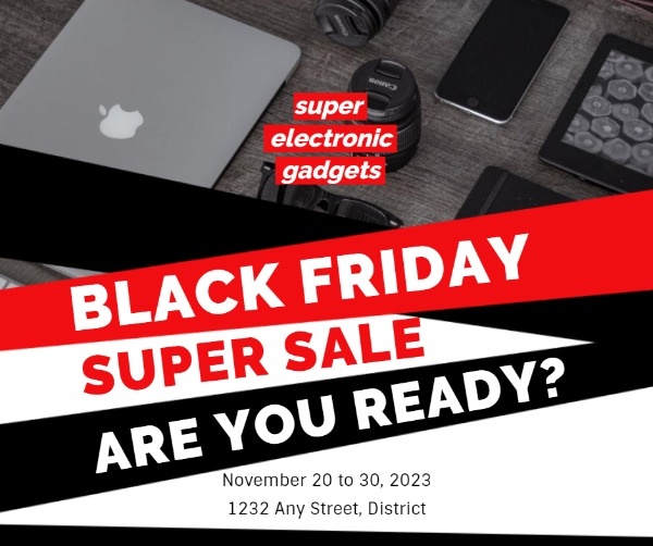 Black Friday Gadget Super Sale Facebook Post