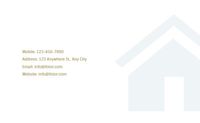 Blue Reality Real Estate Company Business Card