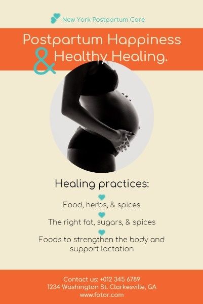 health center, recovery, medical, Postpartum Service Pinterest Post Template