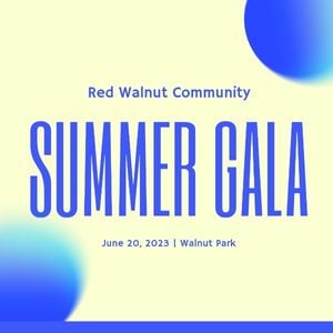Blue Summer Gala Community Instagram Post