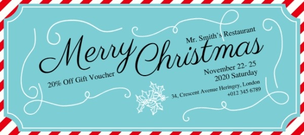 Free Christmas Gift Certificate Template Mac