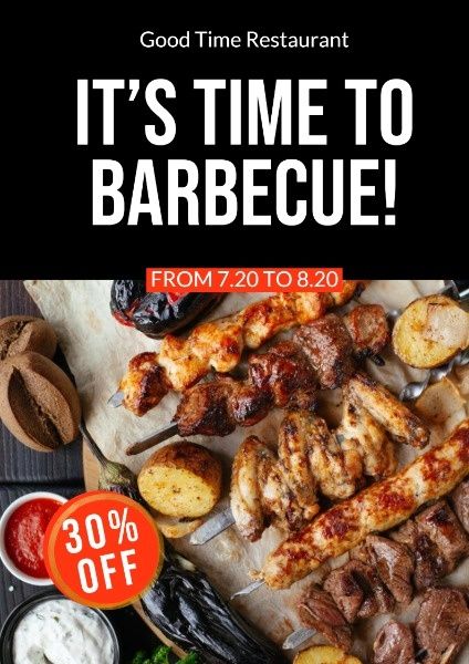Barbecue Discount Poster