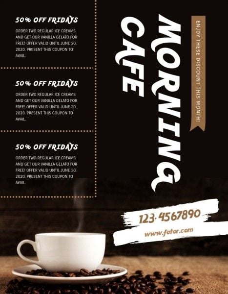 sale, gift certificate, store, Coffee Shop Coupon Template