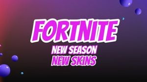 youtube end screen, end cards, end screen, Gradient Fortnight New Season Youtube Thumbnail Template