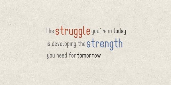 Struggle And Strength Twitter Post