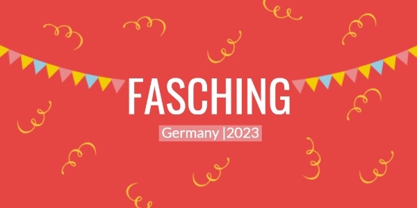 Red Germany Fasching Twitter Post