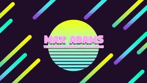 Black Max Adams Youtube Channel Art