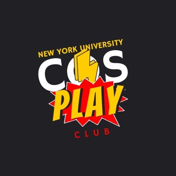 comic, fun, animated, Cosplay Club Logo Template