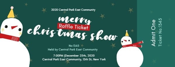 Merry Christmas Show Ticket