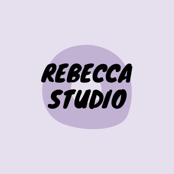 freelancer, freelancing, designer, Purple Simple Studio Logo Design Logo Template