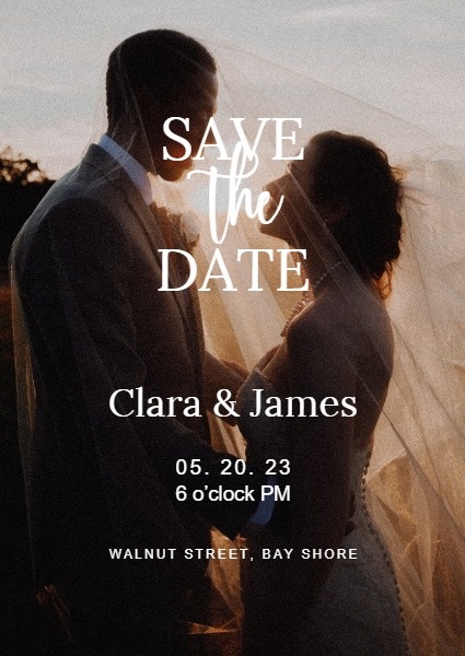 Sate The Date Wedding Invitation Invitation