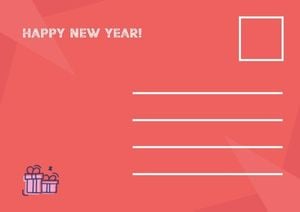 hope, love, happiness, New Year Wishes Postcard Template