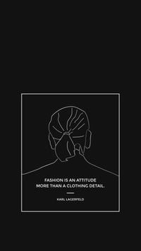 Fashion Quote By Karl Lagerfeld Mobile Wallpaper