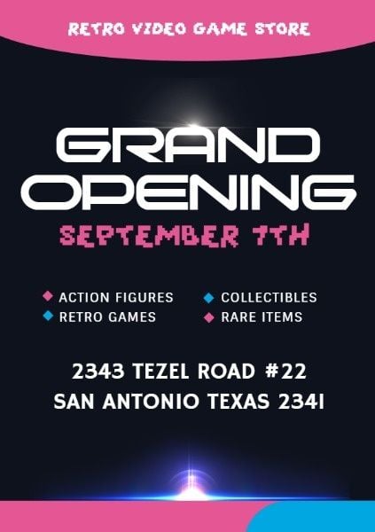 opening, game, store, Created By The Fotor Team Flyer Template