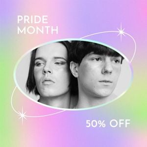 lgbtq, lgbtq pride, sale, Aesthetic Lgbt Pride Month Promotion Instagram Post Template