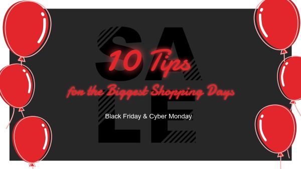 cyber monday, tips, shopping, Black Friday Sale Youtube Thumbnail Template