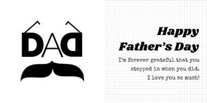 greeting, wishes, wishing, Father's Day Twitter Post Template