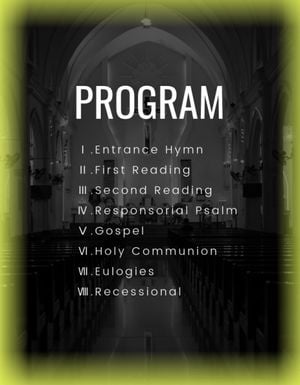  Black Sunday Worship Service Church Program