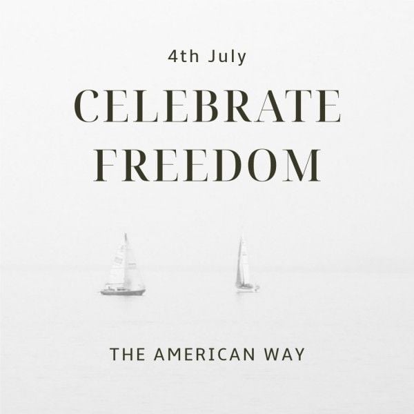 Freedom Independence Day Instagram Post Instagram Post