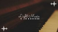 youtube banner, musical, vlog, Light Music Channel Youtube Channel Art Template