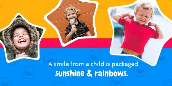 expression, face, kid, Children's Smiles Twitter Post Template