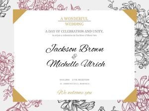 love, lovers, couple, Vintage Wedding Invitation Card Template