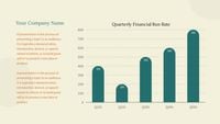 business, finance, chart, Yellow Company Financial Run Rate Presentation Template