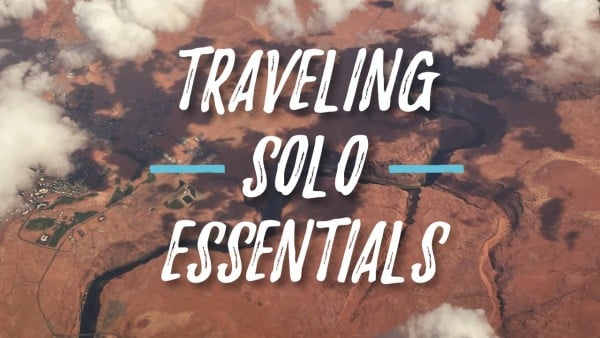 Brown Traveling Solo Essentials Travel Youtube Thumbnail