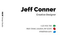 designer, company, id card, Simple Green Design Studio Business Card Template