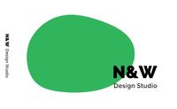 シンプルグリーンデザインスタジオ名刺 名刺・ショップカード