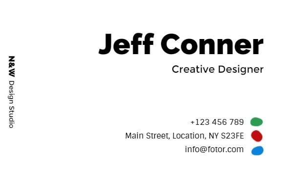 designer, company, id card, Simple Green Design Studio Business Card Template