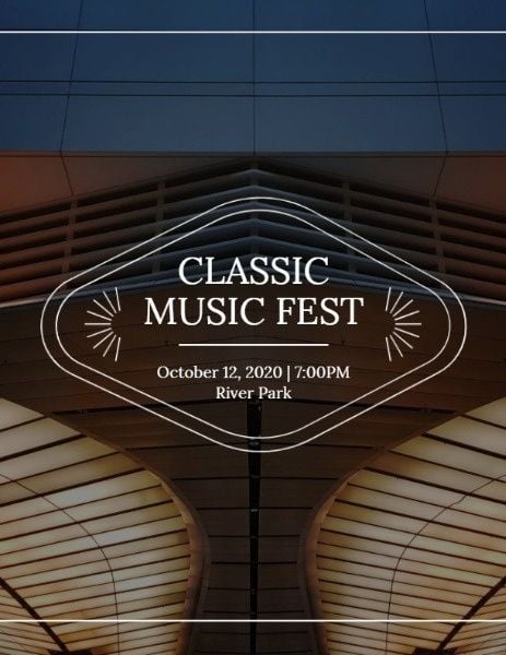 music festival, festival, performance, Classic Music Fest Program Template