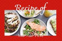 meal, food, red red, Red New Year Recipe Blog Title Template