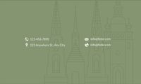 religion, parish, chapel, White Holy Grace Church Business Card Template