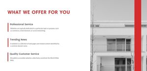 赤と白のインテリアデザインサービスのウェブサイト ホームページ