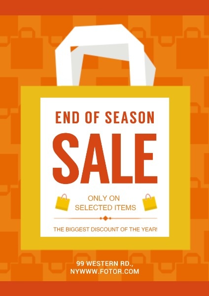 End Of Season Sales Poster