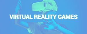 vr, games, player, Blue Virtual Reality Advertisement Twitch Banner Template