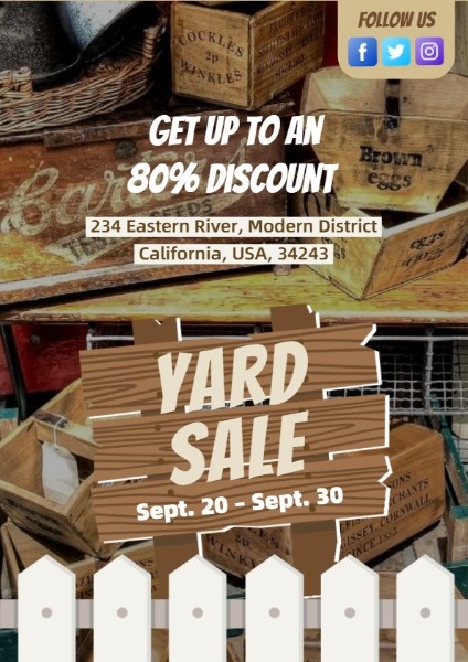 Summer Yard Sale Flyer