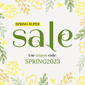 super, season, life, Yellow Botanical Spring Sale Instagram Post Template