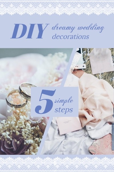 DIY Wedding Decoration Pinterest Post