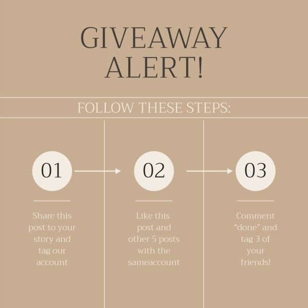 giveaway, promotion, promo, Fashion E-commerce Online Shopping Branding Step By Step Instagram Post Template