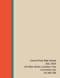 central, high school, student, Classic Yearbook Template