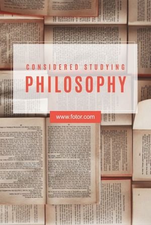study, knowledge, book, Philosophy Pinterest Post Template