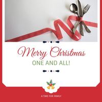 xmas, festival, holiday, Simple Merry Christmas Blessing   Instagram Post Template