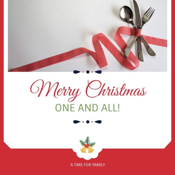 シンプルなメリークリスマスの祝福インスタグラム投稿 Instagram投稿