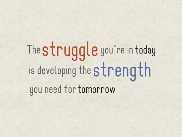 Struggle And Strength Card