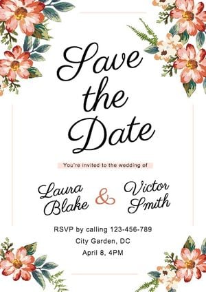 date, love, party, Colorful Wedding Invitation Template