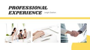 Yellow Personal Profile Resume Presentation