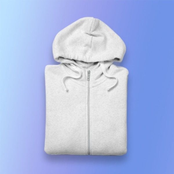 clothing, hoodie, general, Soft Blue Gradient Background Product Photo Template