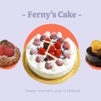 美味蛋糕甜点品牌销售后 Instagram帖子